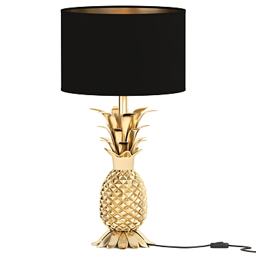  3D Pineapple Bedside Lamp Render 3D model image 1 