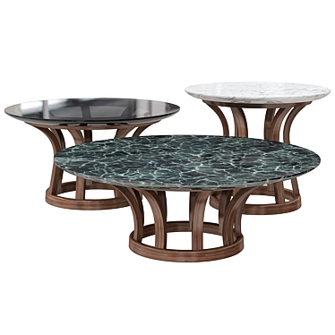 Lebeau Wood Coffee Table 3D model image 1 