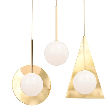 Sleek Tom Dixon Pendant Light 3D model image 1 