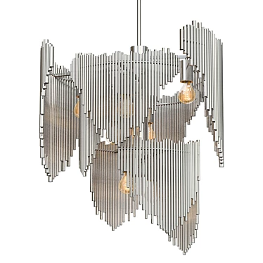 Mid-Century Italian Sculptural Chandelier 3D model image 1 