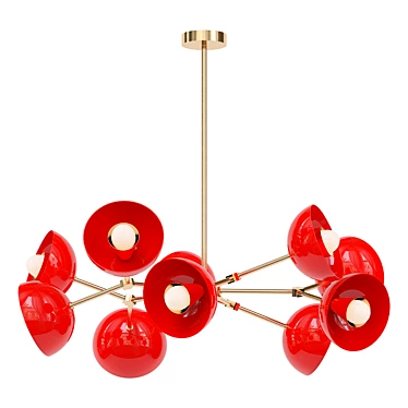 Vibrant Alegria Chandelier: 30 3D model image 1 