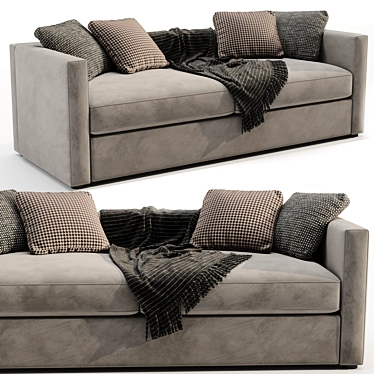 Two Seater Jesse Chaise Sofa 3D model image 1 