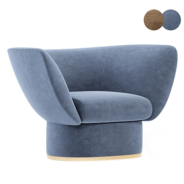 Modern Sicis Tulipa Armchair Design 3D model image 1 