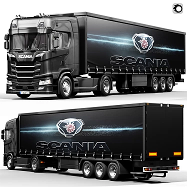 Scania S-Series 3D Model 3D model image 1 