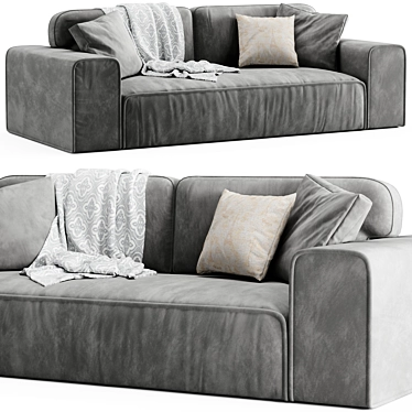 Modern Viena Sofa 3D Model 3D model image 1 