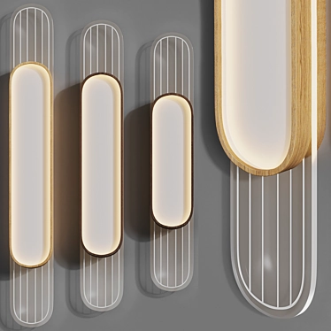 Modern Cord Wall Light Lampatron 3D model image 1 