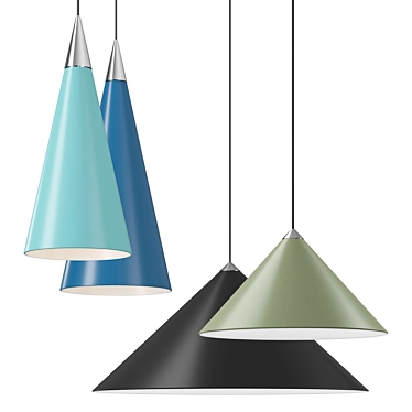 Versatile Conical Pendant Light 3D model image 1 