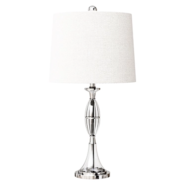 Elegant Crystal Table Lamp Set 3D model image 1 