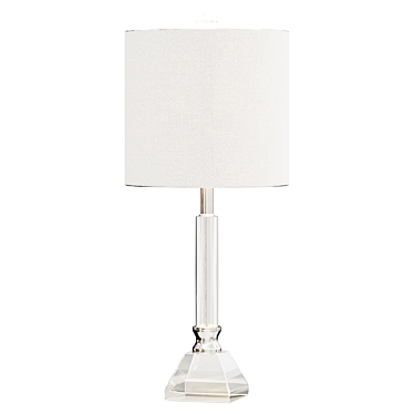 Crystal Column LED Table Lamp 3D model image 1 