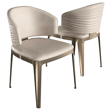Sculptural Elegance Dining Chair 3D model image 1 