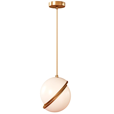 Brass Pendant Lamp Design 3D model image 1 