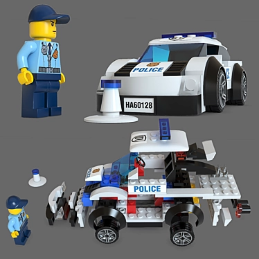 Lego Police 3D Model Kit 3D model image 1 