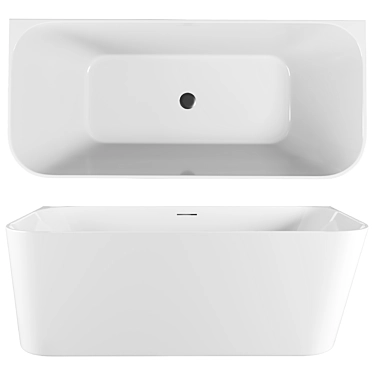 Abber Acrylic Bathtub 160x75SupportedContentDimensions 3D model image 1 