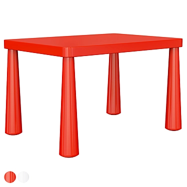 Mammut Kids Table, Nordic Design 3D model image 1 