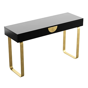 Luxury Lacquered Glinda Console Table 3D model image 1 