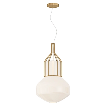 Modern Aerostat Pendant Light 3D model image 1 