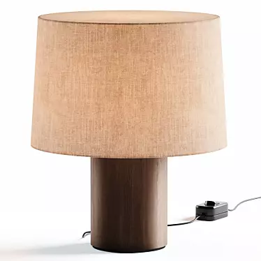 Sleek Eclipse Table Lamp Design 3D model image 1 