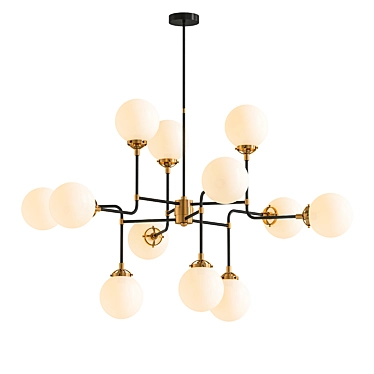 Mid-Century Parlor Chandelier 3D model image 1 