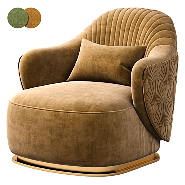 Luxurious Visionnaire Adele Armchair 3D model image 1 