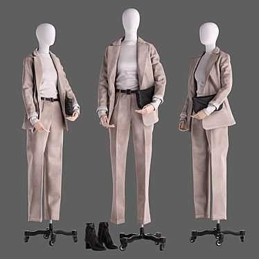 Store & Wardrobe Mannequin 3D model image 1 