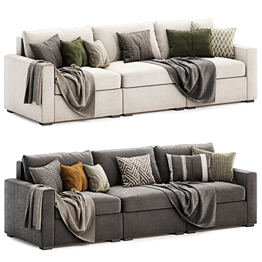 Maxwell Modular Sofa: Upgrade Your Space 3D model image 1 