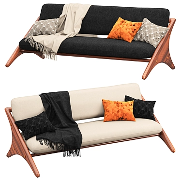 CB2 Angolo Espresso Sofa