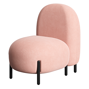 Chic Balloon Lounge Chair 3D model image 1 