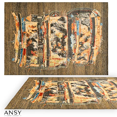 Handmade Designer Carpet ANSY Bliss 3D model image 1 