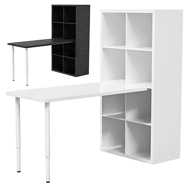 IKEA Desk KALLAX LAGKAPTEN Combo 3D model image 1 