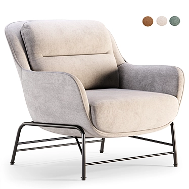 Contemporary SADIRA Armchair Model 3D model image 1 