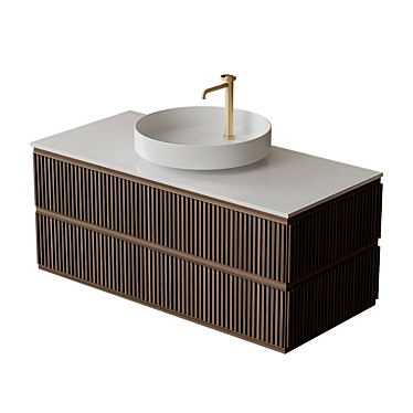 Moma Elegance Vanity Sink Cabinet 3D model image 1 