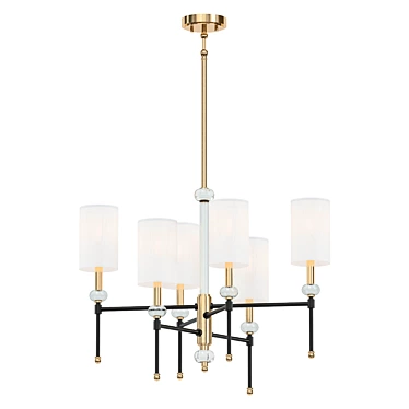 Elegant Tivoli 6-Light Fixture 3D model image 1 