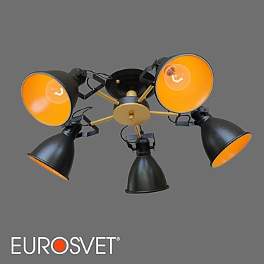 Eurosvet Denley Ceiling Light 3D model image 1 