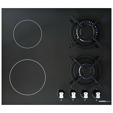 PBR Glossiness Compatible Cooktop 3D model image 1 