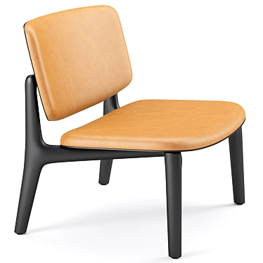 Sleek Curve Poliform Armchair 3D model image 1 