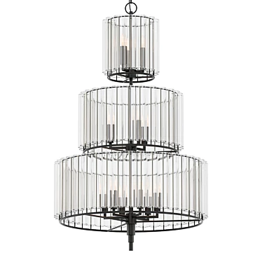 Elegant Medium Chandelier Statement Piece 3D model image 1 