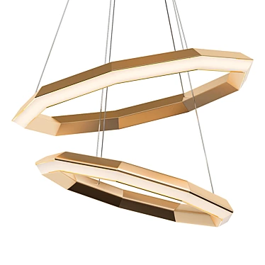 Elegant Helvetia S Chandelier 3D model image 1 