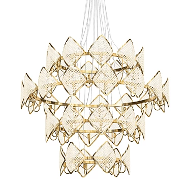 Epica Crystal Art Deco Chandelier 3D model image 1 