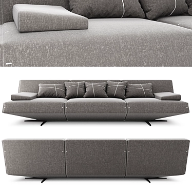 Modern Poliform Sydney Sofa Design 3D model image 1 