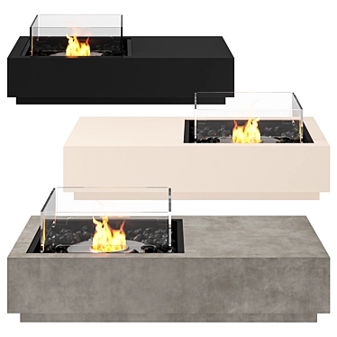 EcoSmart Manhattan Fire Pit Table 3D model image 1 