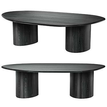 Eco-Friendly Modern Modular Table 3D model image 1 