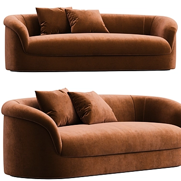 Sedilia's Roll Top Sofa 3D model image 1 