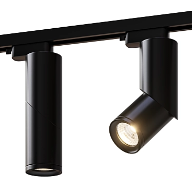 Adjustable Modern Track Light 3D model image 1 