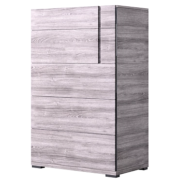 Striking Komod Teodora Display Cabinet 3D model image 1 