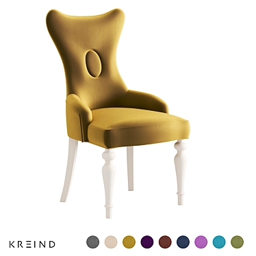 Floral Collection Microvelvet Wood Table 3D model image 1 