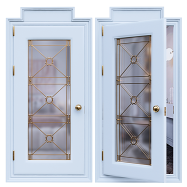 Versatile Dublex Door: Sleek Design 3D model image 1 