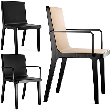 Emea Chair with Armrests, Alki 3D model image 1 