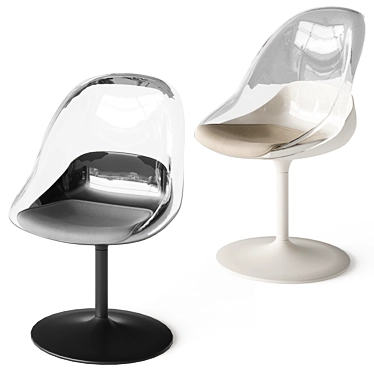 IKEA BALTSAR Swivel Chair White 3D model image 1 