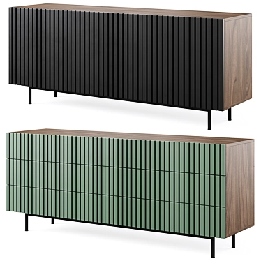 Mr Hide 3 Drawer Chest 3D model image 1 