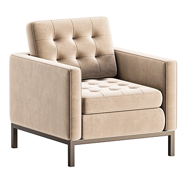 Elegant Modway Loft Tufted Armchair 3D model image 1 